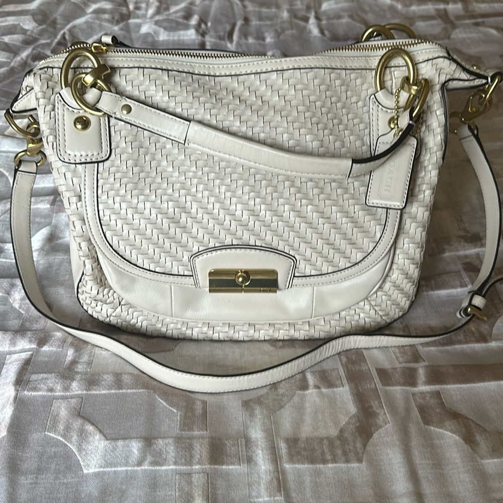Coach genuine leader satchel.